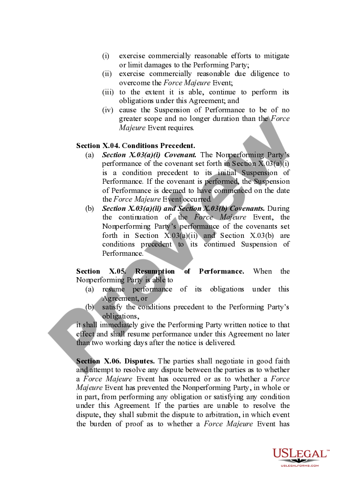 Sample Letter For Force Majeure US Legal Forms