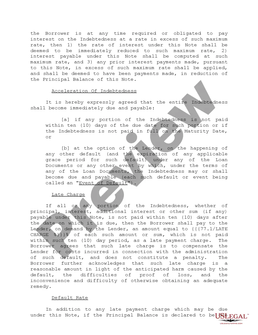 Preview Note Form and Variations