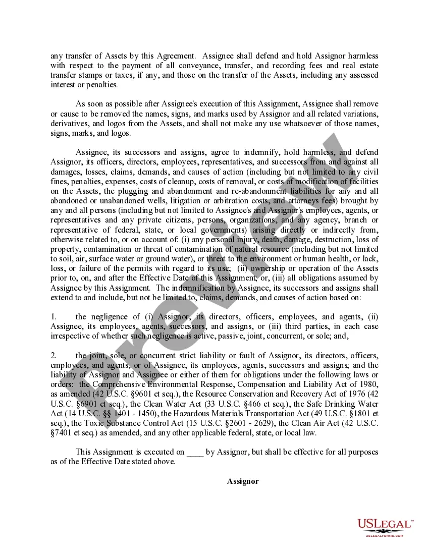 Get Assignment, Conveyance, and Bill of Sale of All Interest in Described Assets Long Form Preview Assignment, Conveyance, and Bill of Sale of All Interest in Described Assets Long Form