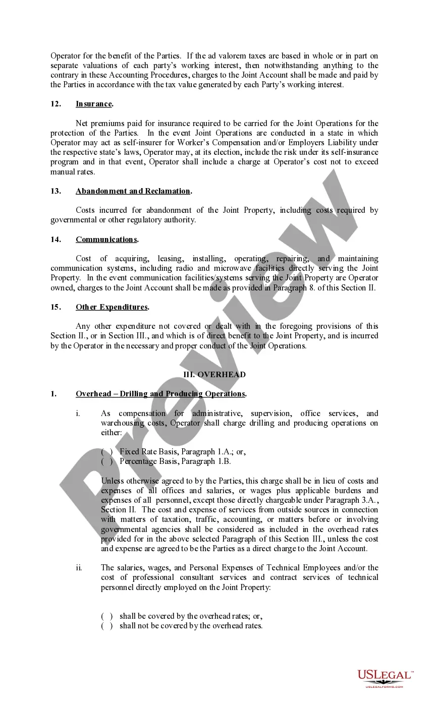 Get Exhibit C Accounting Procedure Joint Operations Preview Exhibit C Accounting Procedure Joint Operations