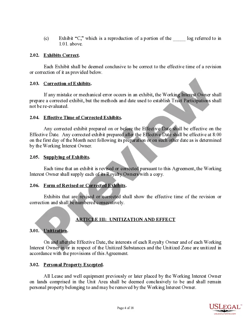 Get Gas Storage Unit Agreement (Establish Unit on Depleted Producing Property) Preview Gas Storage Unit Agreement (Establish Unit on Depleted Producing Property)