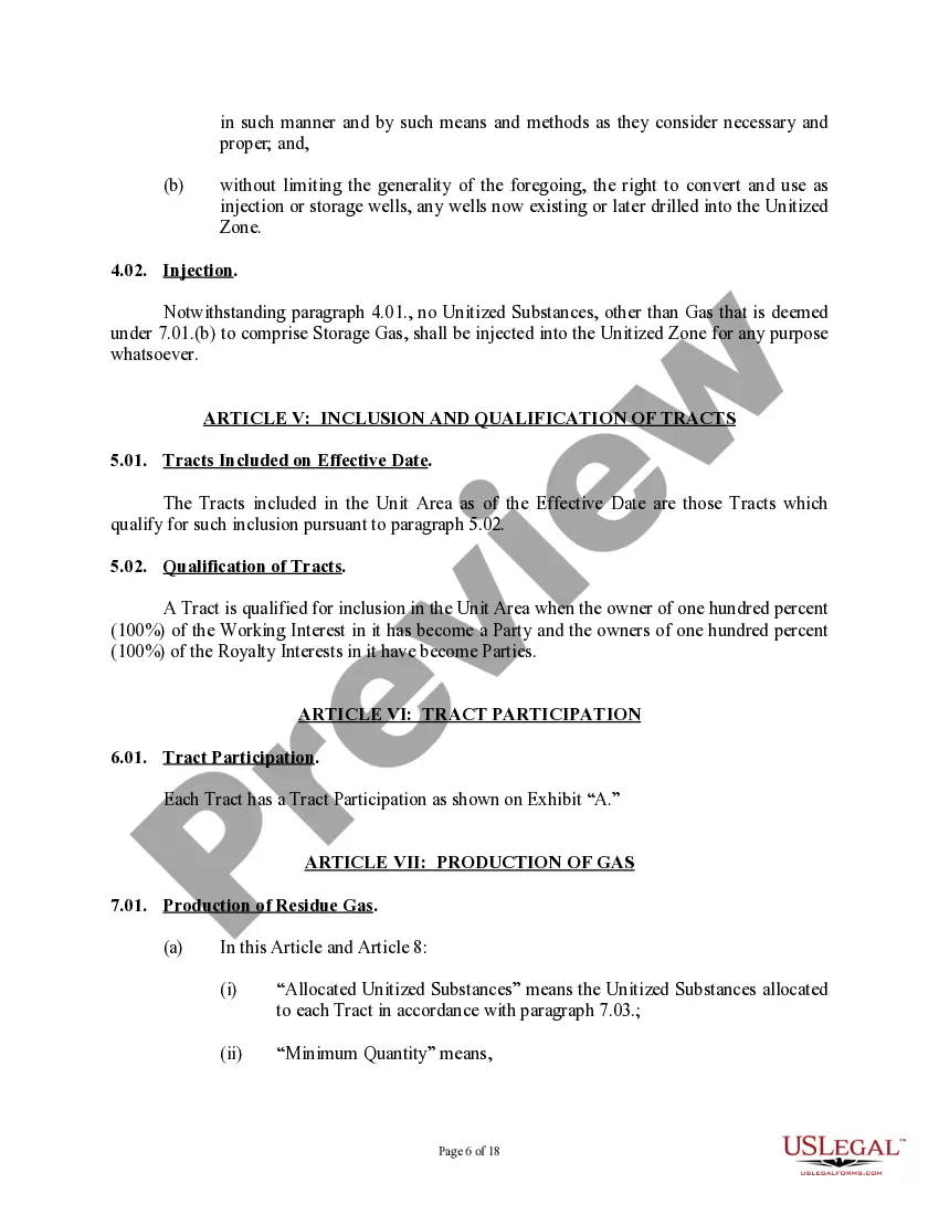 Get Gas Storage Unit Agreement (Establish Unit on Depleted Producing Property) Preview Gas Storage Unit Agreement (Establish Unit on Depleted Producing Property)