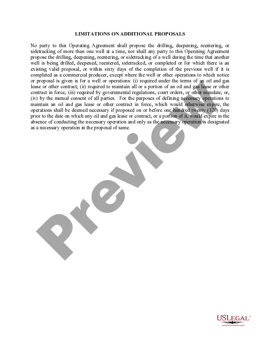 Preview Limitations on Additional Proposals