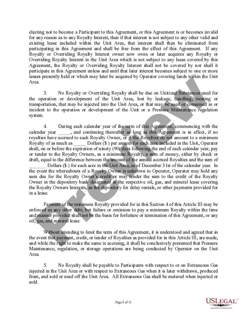 Get Production and Storage Unit Agreement Preview Production and Storage Unit Agreement