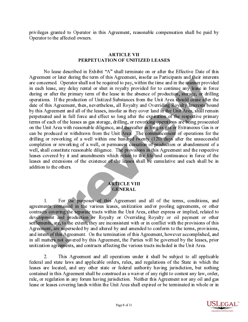 Get Production and Storage Unit Agreement Preview Production and Storage Unit Agreement