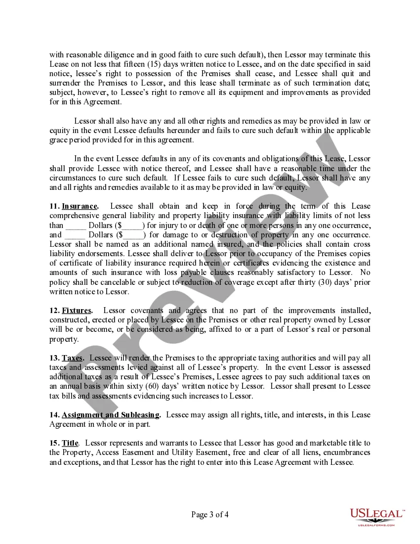 Get Tower Attachment Lease Agreement Preview Tower Attachment Lease Agreement