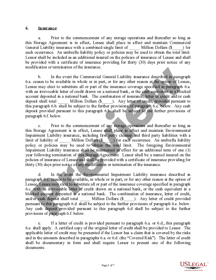 Get Underground Storage Lease and Agreement (From Surface Owner with Mineral Interest) Preview Underground Storage Lease and Agreement (From Surface Owner with Mineral Interest)