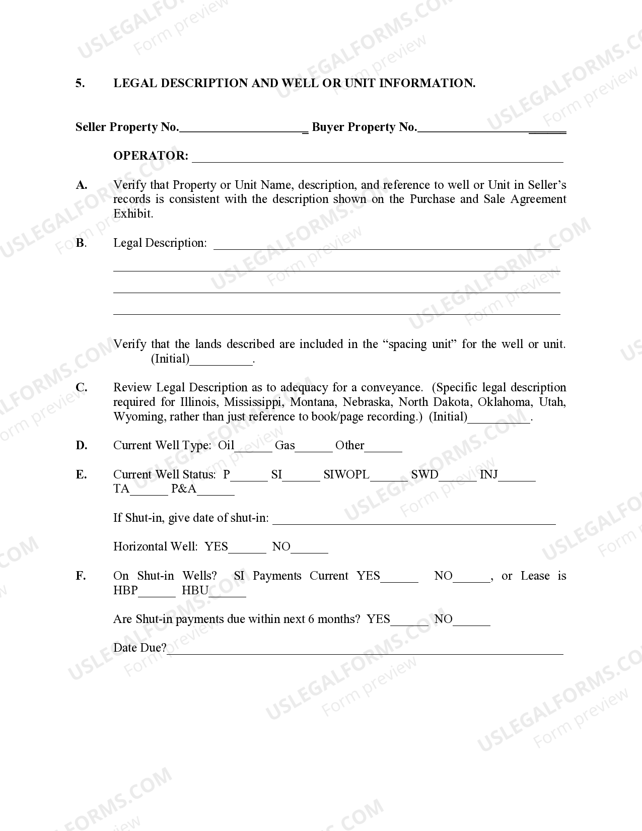 Hennepin Minnesota Legal Description and Well or Unit Information | US