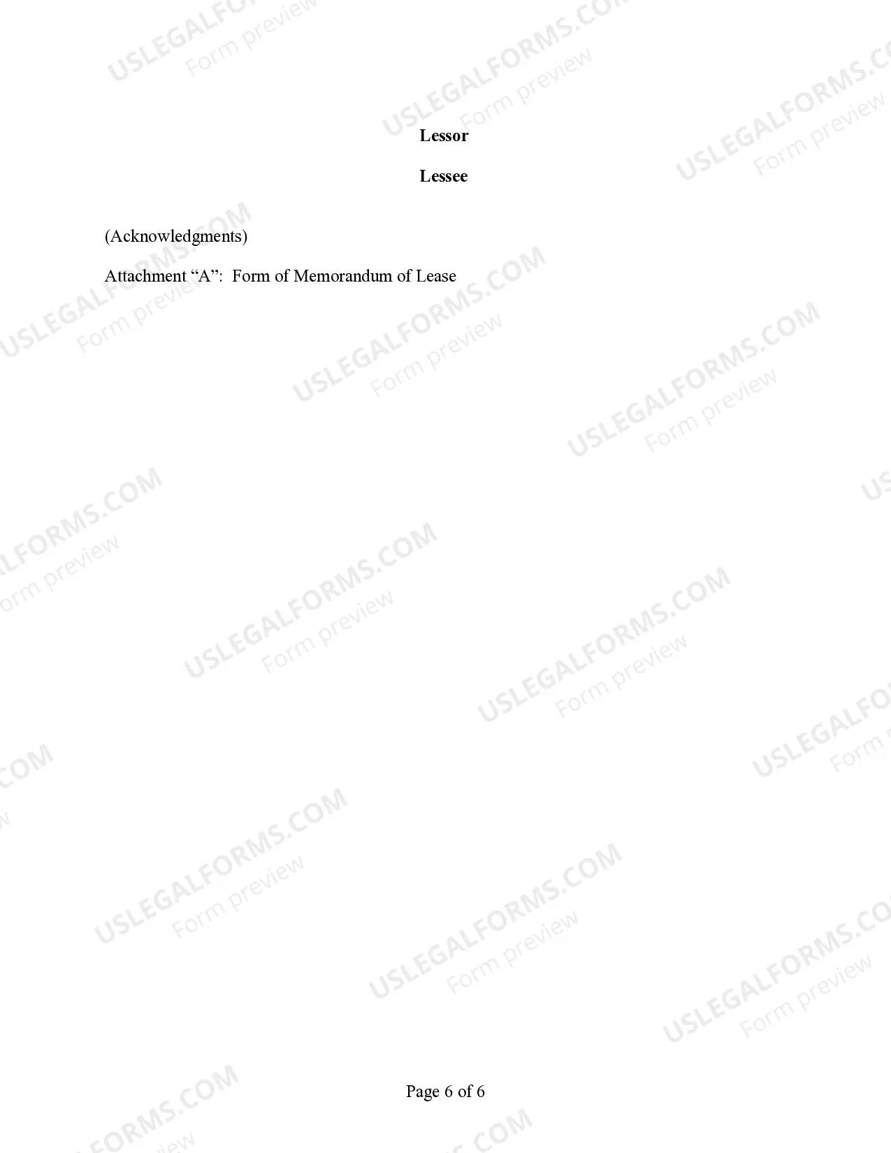 Preview Lease Agreement (For Telecommunications Facility)