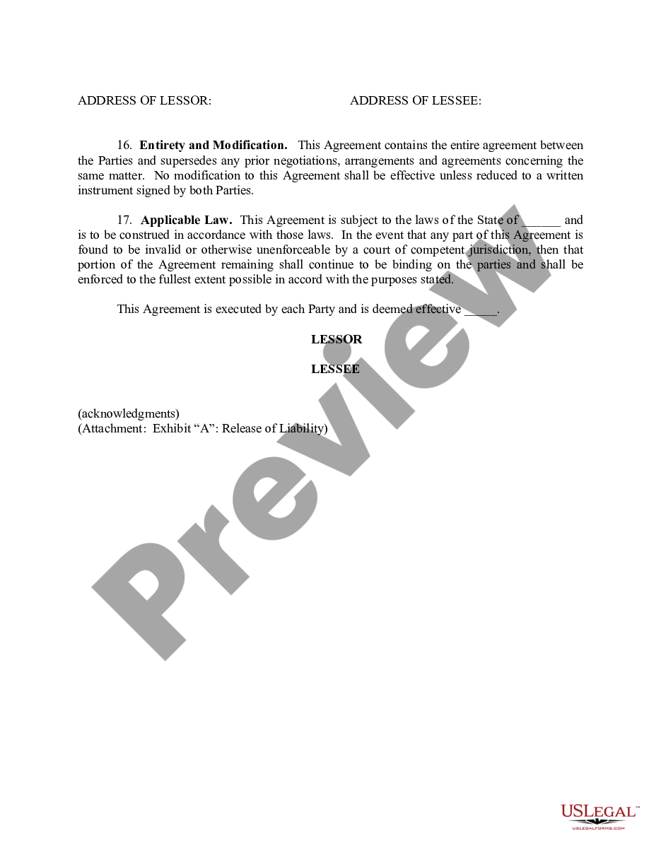 page 2 Hunting Lease Agreement - Land preview