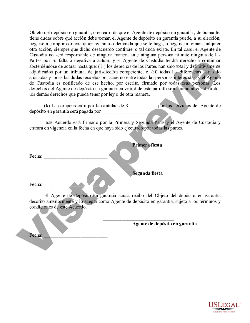 Preview Acuerdo de custodia