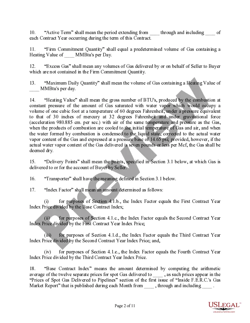 Get Gas Sales Contract Preview Gas Sales Contract