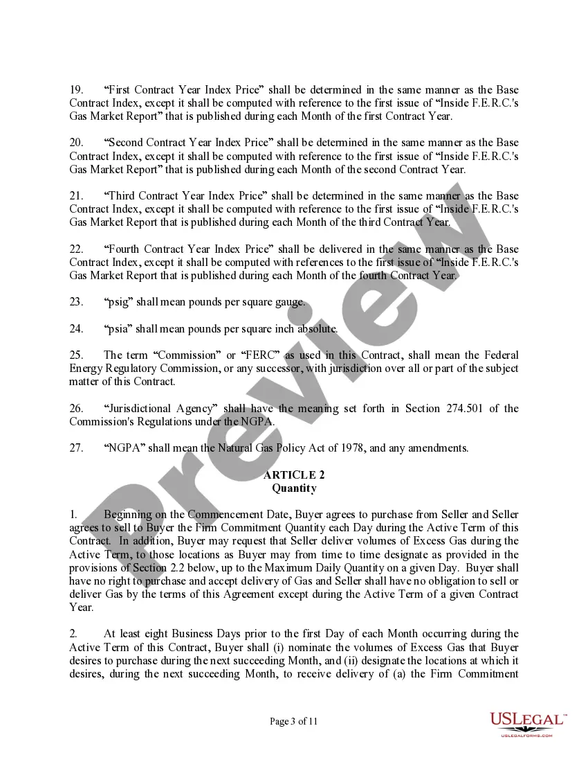 Get Gas Sales Contract Preview Gas Sales Contract