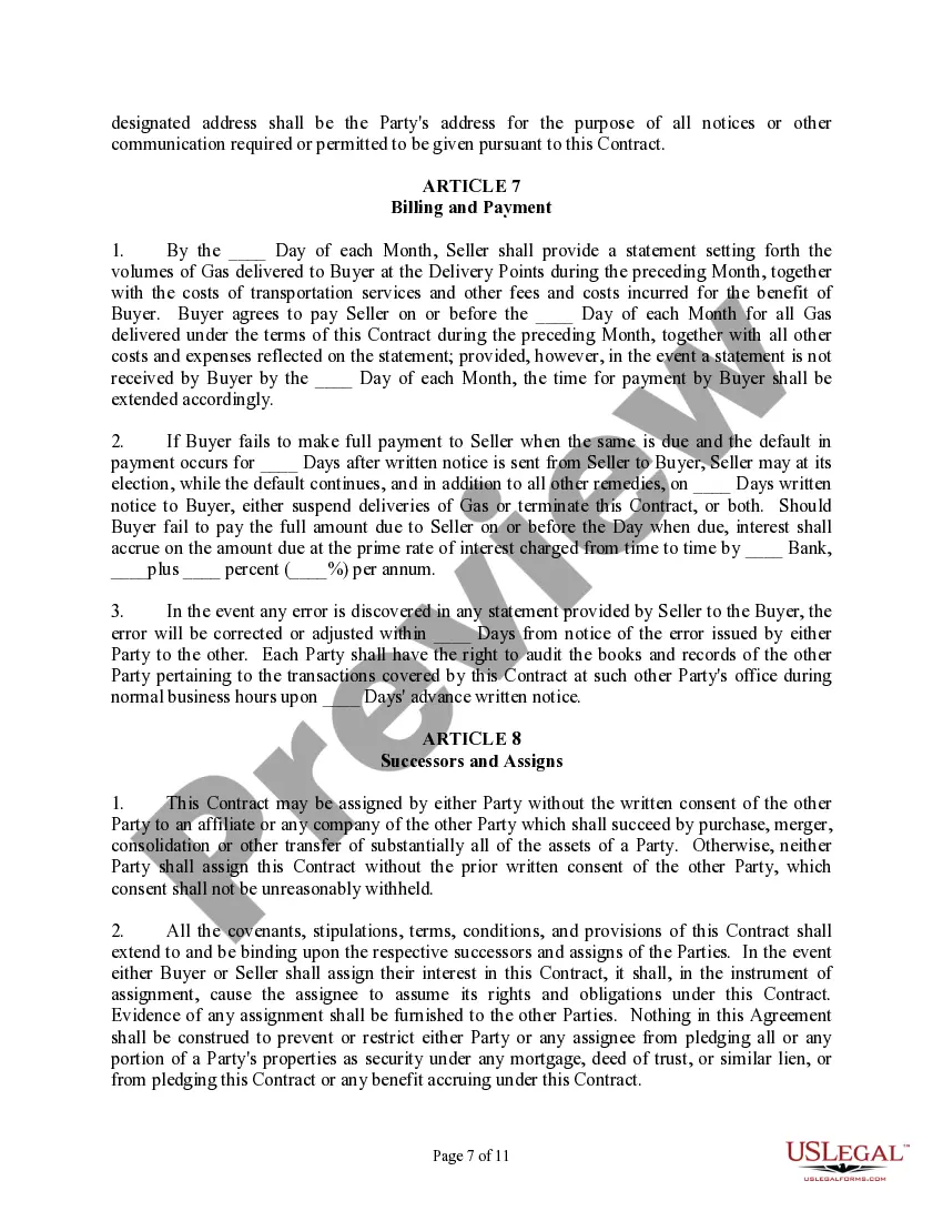 Get Gas Sales Contract Preview Gas Sales Contract
