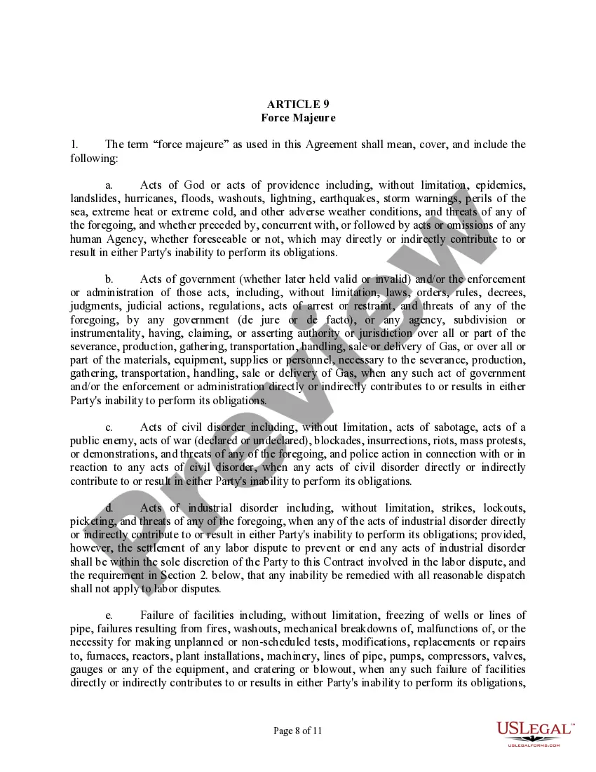 Get Gas Sales Contract Preview Gas Sales Contract