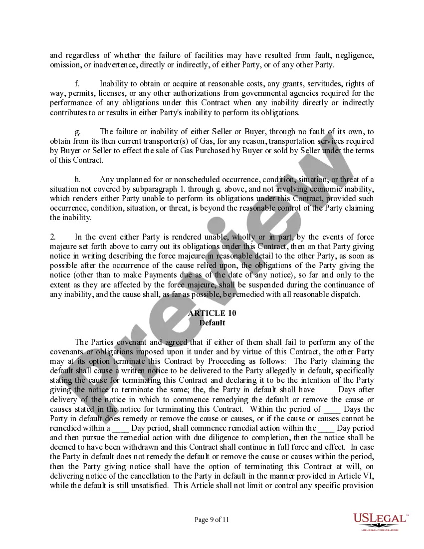 Get Gas Sales Contract Preview Gas Sales Contract
