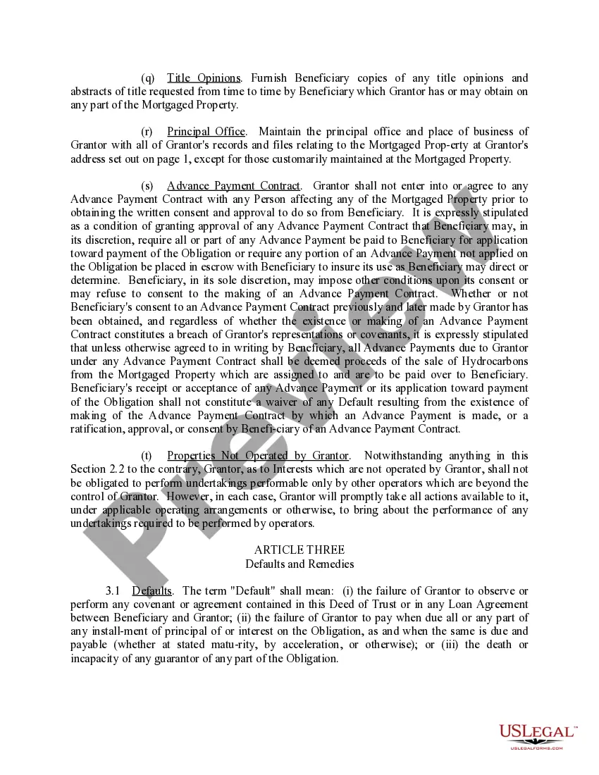 Get Deed of Trust, Mortgage, Security Agreement, Assignment of Production, and Financing Statement of Oil and Gas Properties including After - Acquired Title Preview Deed of Trust, Mortgage, Security Agreement, Assignment of Production, and Financing Statement of Oil and Gas Properties including After - Acquired Title