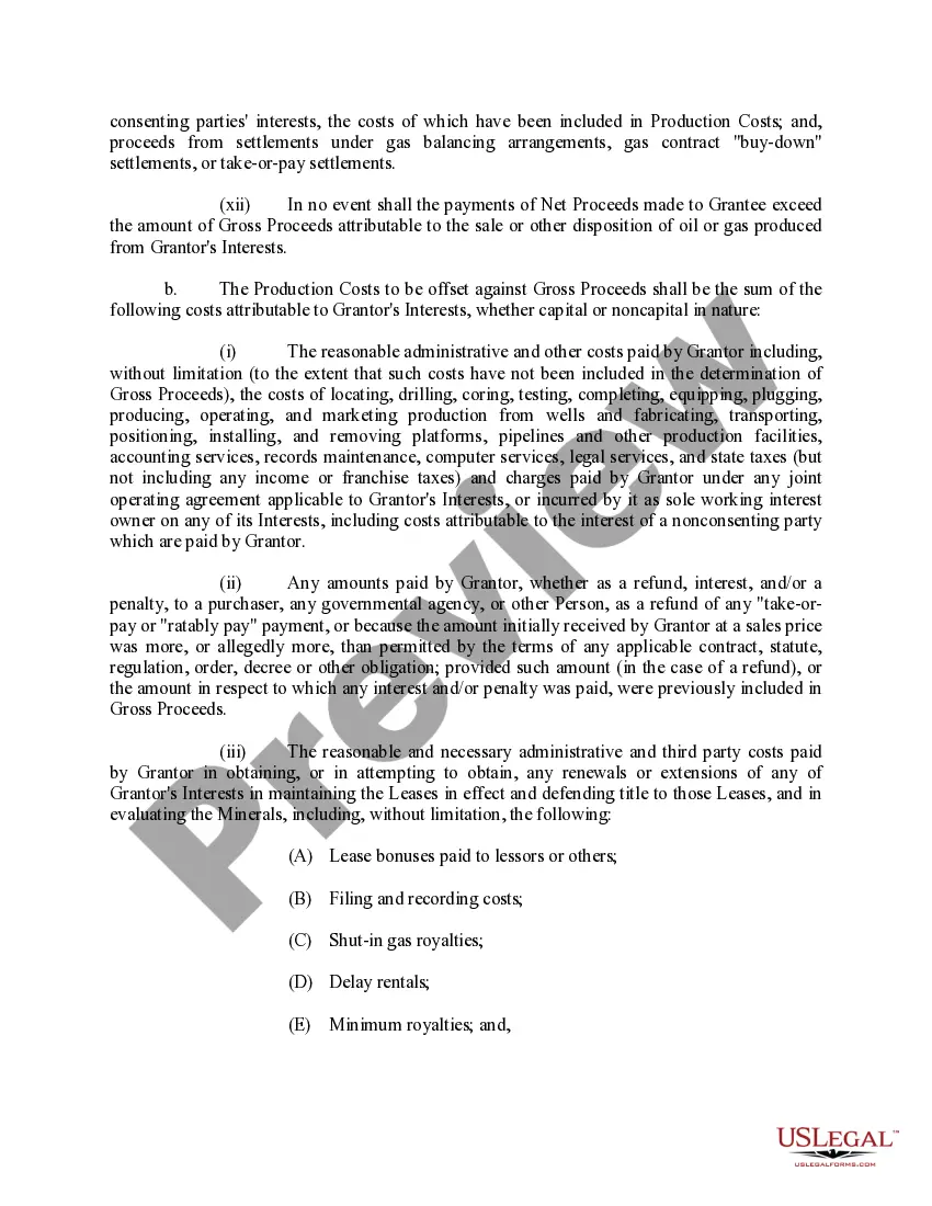 Preview Assignment and Conveyance of Net Profits Interest