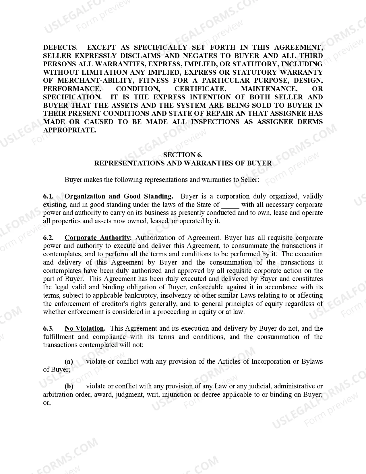 Preview Facilities Sale Agreement for Plant and Pipeline