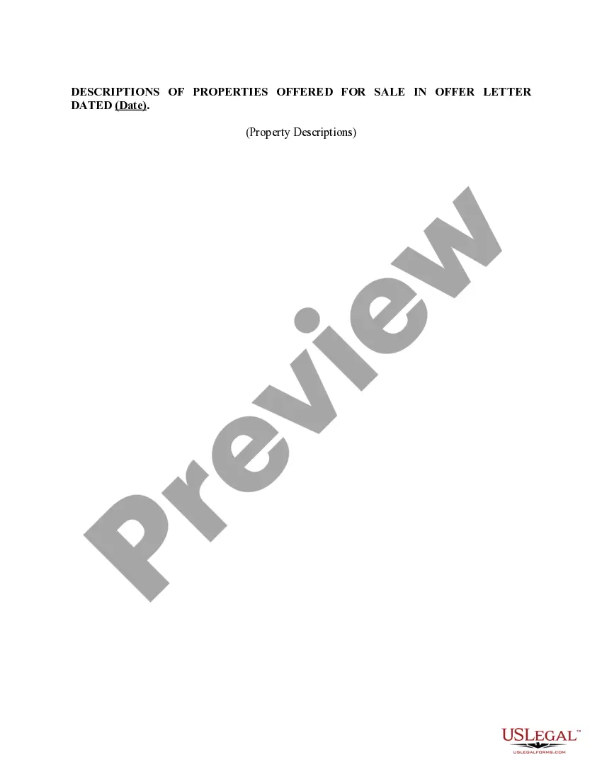 Get Letter offering to Sell Non-Operated Properties that is Unsolicited and includes Conditions of offer Preview Letter offering to Sell Non-Operated Properties that is Unsolicited and includes Conditions of offer