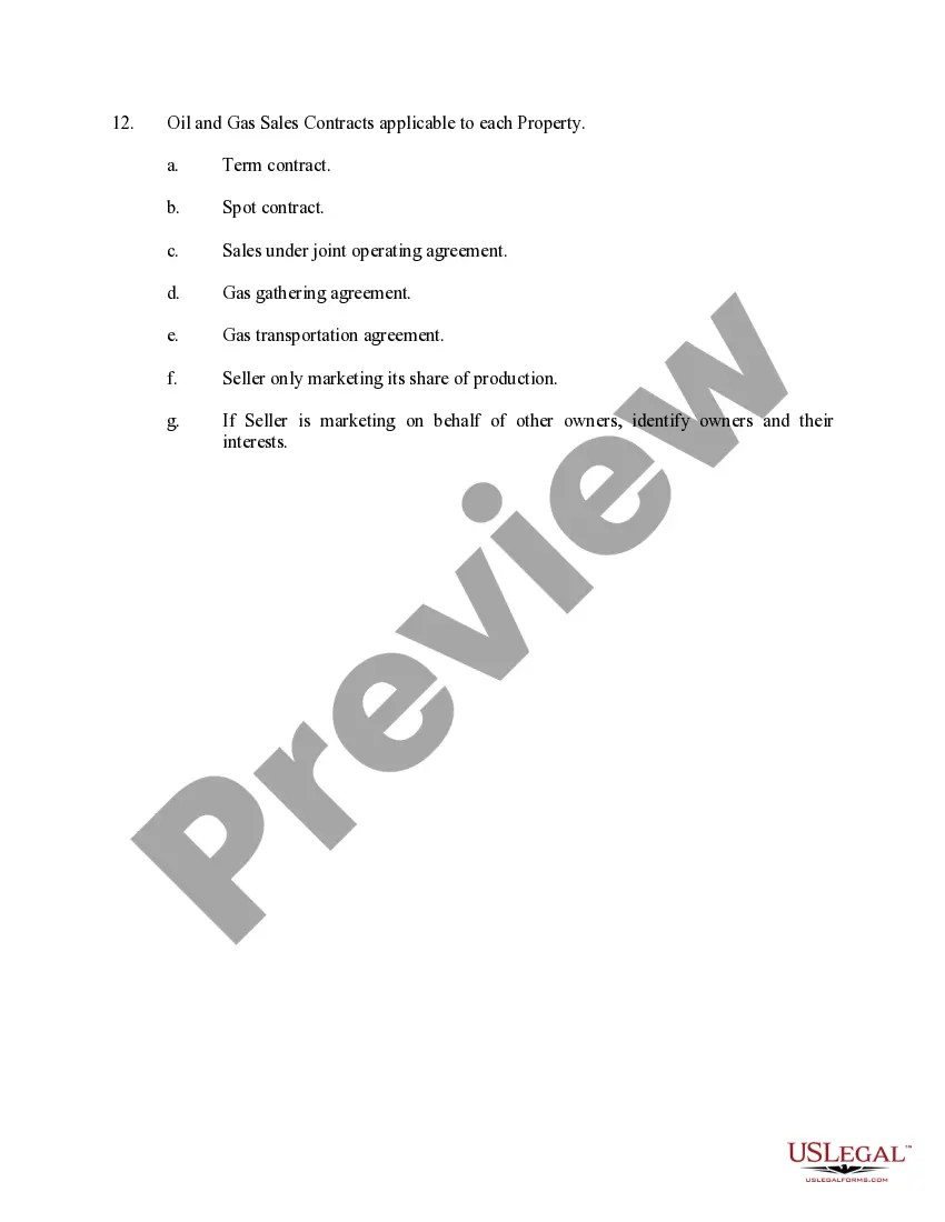 Get Checklist of Information to Obtain For Producing Properties Evaluation Preview Checklist of Information to Obtain For Producing Properties Evaluation