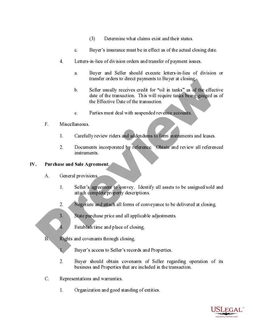 Get Outline of the Acquisition Process Representing Sellers and Buyers in the Sale of Producing Properties Preview Outline of the Acquisition Process Representing Sellers and Buyers in the Sale of Producing Properties