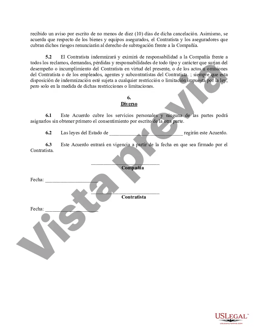 Preview Acuerdo de servicio de consultoría