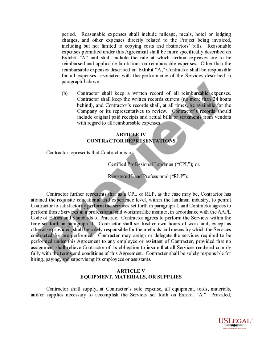 Get Contract For Land Related Services Preview Contract For Land Related Services
