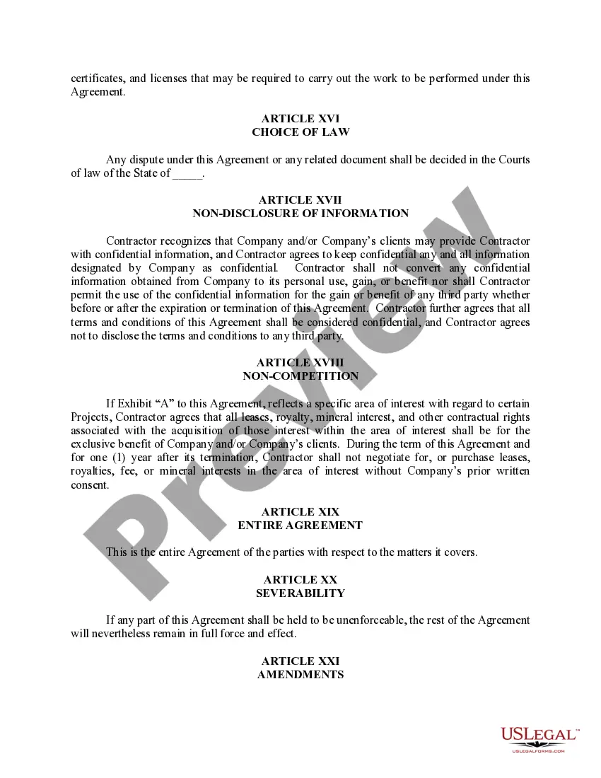 Get Contract For Land Related Services Preview Contract For Land Related Services