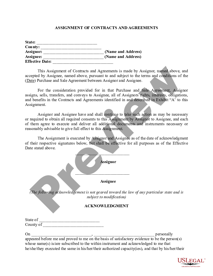 how to fill out assignment of contract