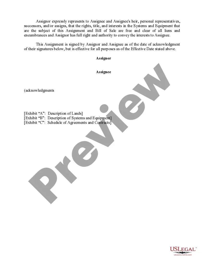 Get Assignment and Bill of Sale of Gathering Systems for Undivided Interests in Multiple Gathering Systems Preview Assignment and Bill of Sale of Gathering Systems for Undivided Interests in Multiple Gathering Systems