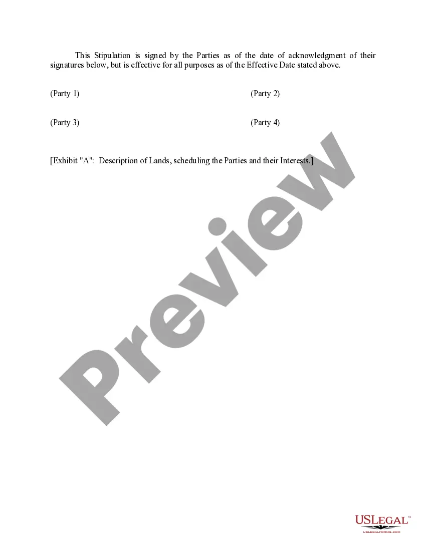 Get Stipulation Governing Payment of Nonparticipating Royalty Under Segregated Tracts Covered by one Oil and Gas Lease Preview Stipulation Governing Payment of Nonparticipating Royalty Under Segregated Tracts Covered by one Oil and Gas Lease