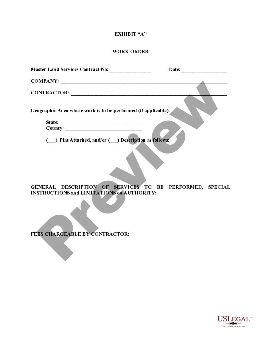 Get Master Land Services Contract Preview Master Land Services Contract