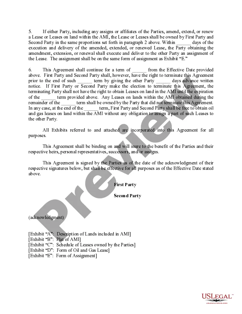 Get Area of Mutual Interest Agreement Preview Area of Mutual Interest Agreement