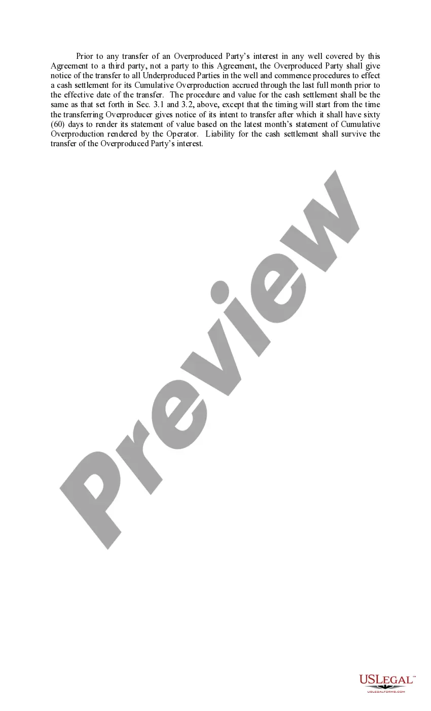 Get Exhibit E to Operating Agreement Gas Balancing Agreement - Form 4 Preview Exhibit E to Operating Agreement Gas Balancing Agreement - Form 4