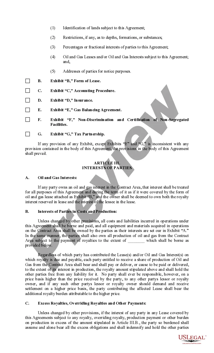 Get Joint Operating Agreement 82 Revised Preview Joint Operating Agreement 82 Revised