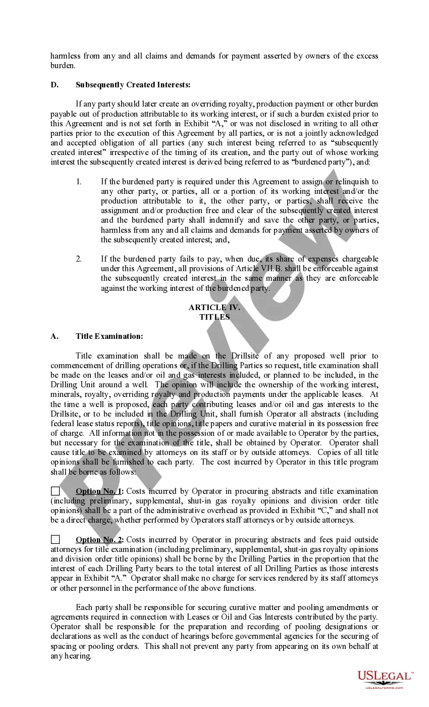 Get Joint Operating Agreement 82 Revised Preview Joint Operating Agreement 82 Revised
