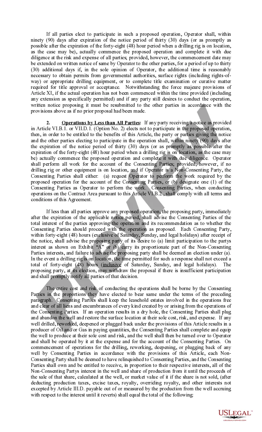 Get Joint Operating Agreement 82 Revised Preview Joint Operating Agreement 82 Revised