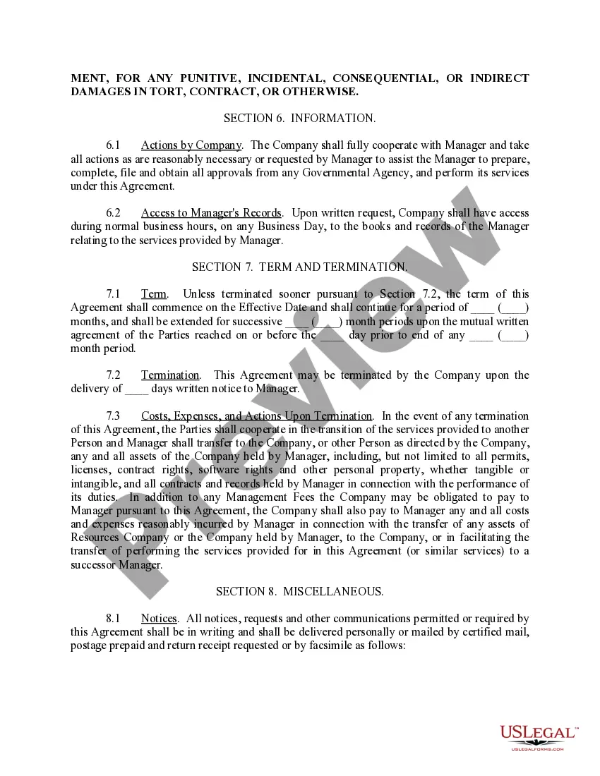 Preview Administrative Services Agreement