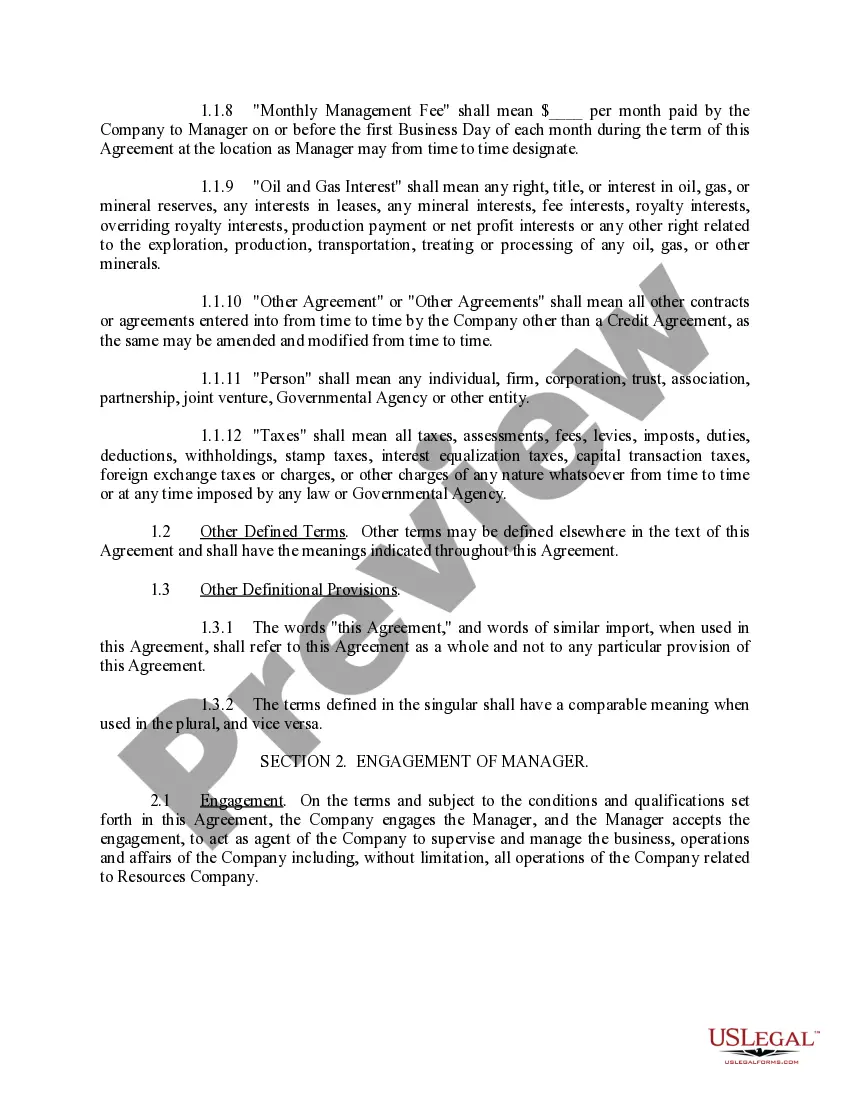 Preview Administrative Services Agreement