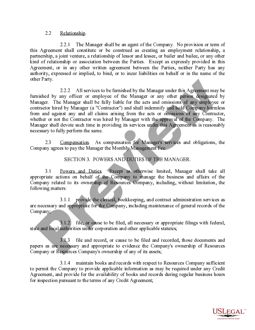 Preview Administrative Services Agreement