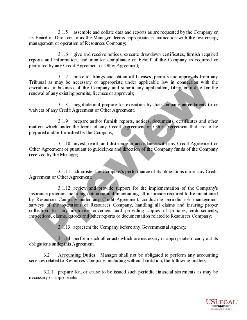 Preview Administrative Services Agreement