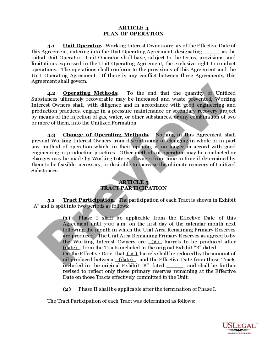 Get Unit Agreement Preview Unit Agreement