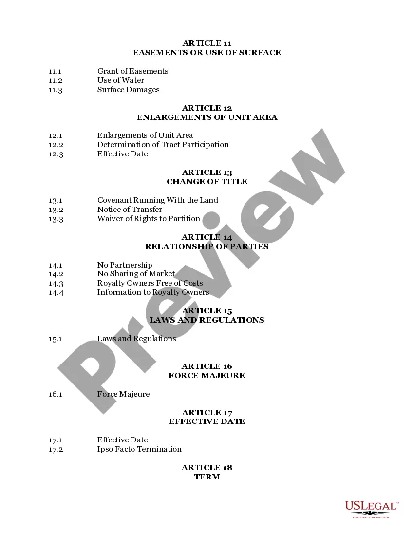 Get Unit Agreement Preview Unit Agreement