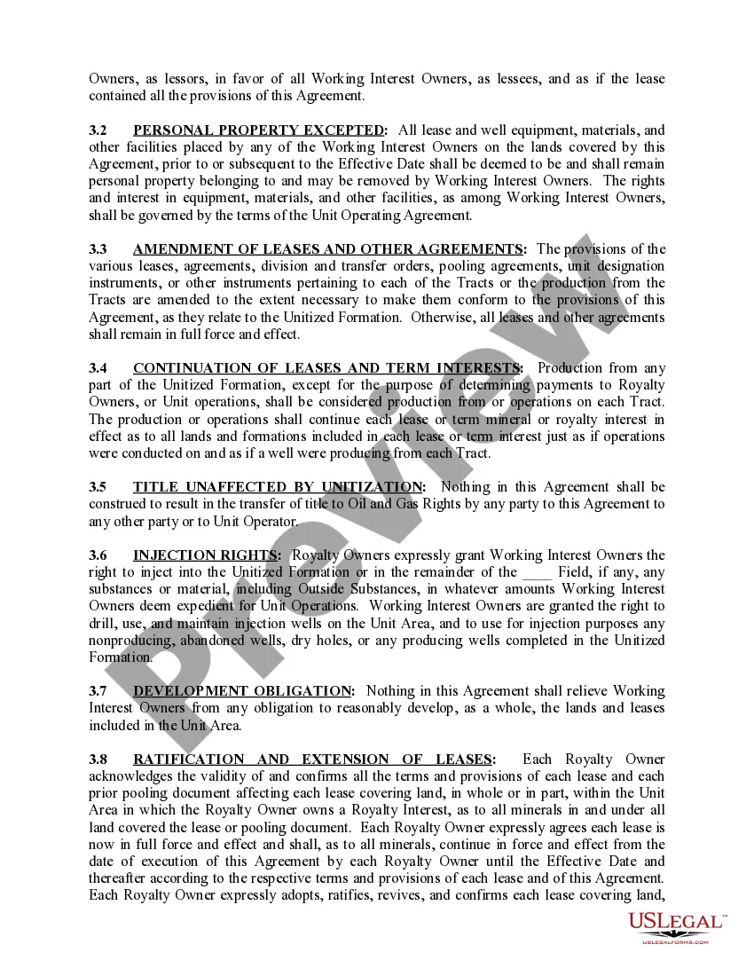 Get Unitization Agreement Preview Unitization Agreement