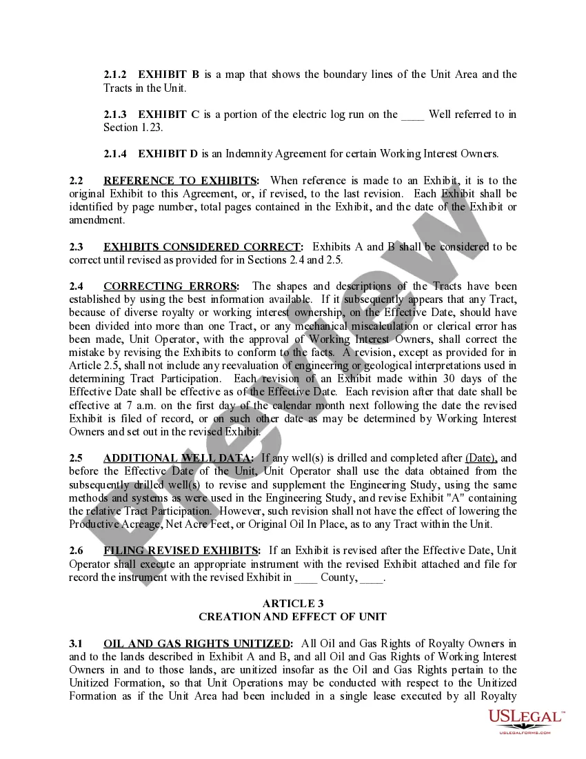 Get Unitization Agreement Preview Unitization Agreement