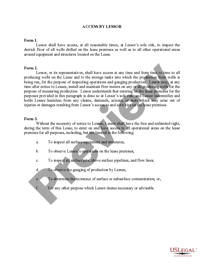 Get Access by Lessor Preview Access by Lessor