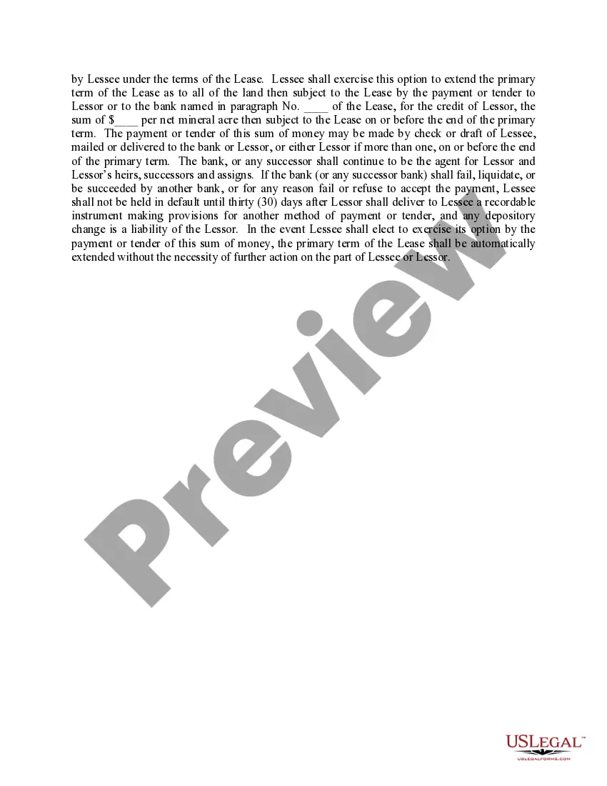 Preview Extension of Primary Term of the Lease