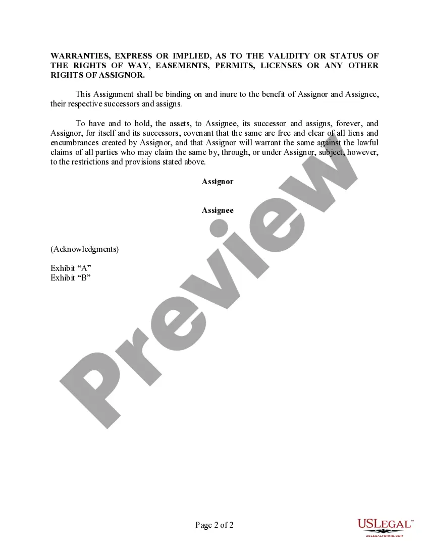 Get Assignment, Bill of Sale and Conveyance (Communication Systems) Preview Assignment, Bill of Sale and Conveyance (Communication Systems)