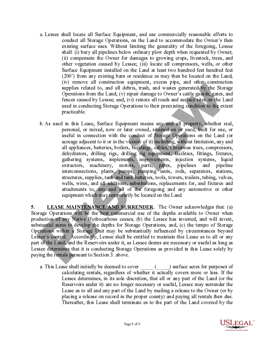 Get Carbon Dioxide Storage Lease (with Landowner) Preview Carbon Dioxide Storage Lease (with Landowner)